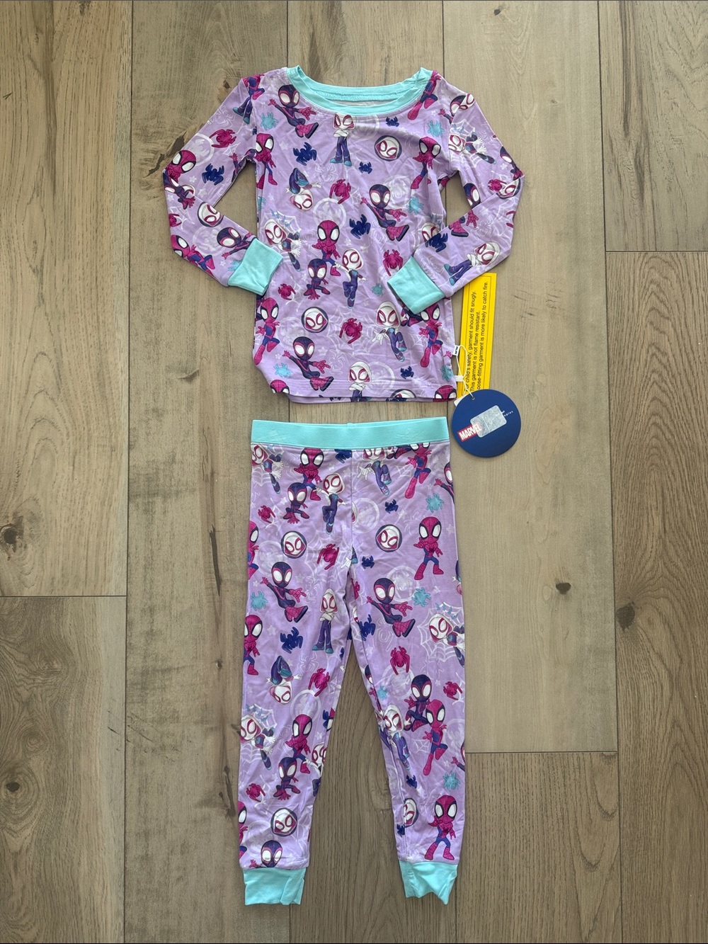 Little Sleepies Purple Spidey & friends Pajama Set